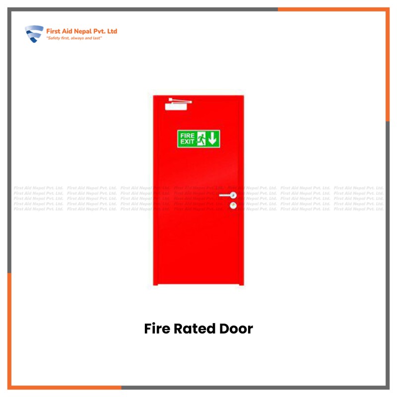 Emergency Exit Door Exit With Push Bar.